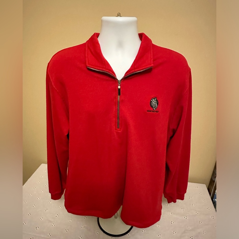 Paige & Tuttle Men's Medi. Red 1/4 Zip With Northriver GC In Alabama With Pocket